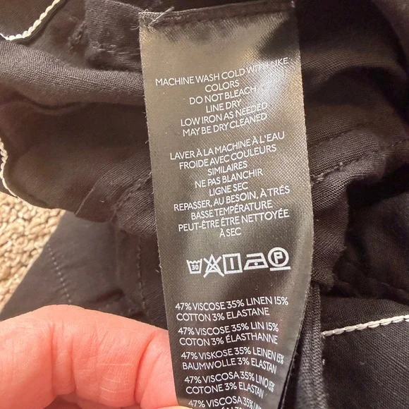 Maeve Black The Colette Cropped Wide Leg Pants 31 Anthropologie Spring Modern 12 - Picture 10 of 11